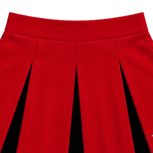 Jupe plissée rouge de cheerleading pour femmes et filles, idéale pour les équipes sportives, les spectacles de danse, les entraînements, les compétitions et les tenues de sport scolaires - Product Image 6