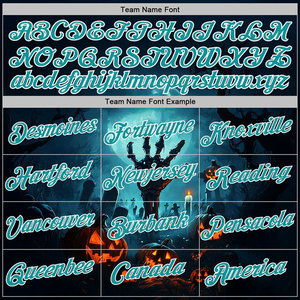 Sudadera con Capucha Personalizada de Halloween para Hombre, con Nombre y Número, Diseño de Fantasma y Calabaza, Estampado por Sublimación, Ropa Casual de Otoño, Corte Regular - Product Image 3