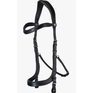 Brida Inglesa Negra para Carreras de Caballos, Decoración Personalizada, Equipo Ecuestre de Cuero, Modelo 0786, Superventas - Product Image 1