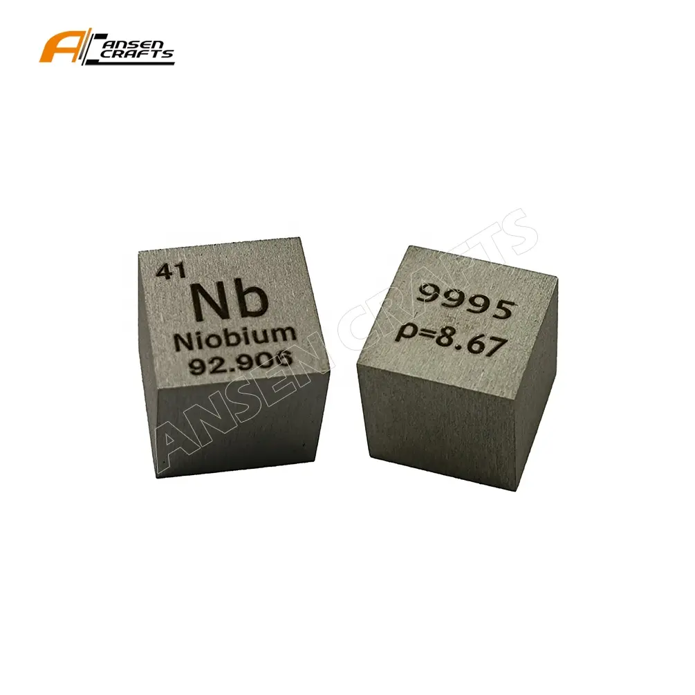 Diskon kubus logam kemurnian tinggi Niobium Cube 10mm