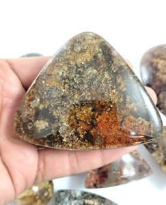 Lote de Cabujones de Cuarzo de Jardín Natural de Alta Calidad para Anillos y Colgantes, Lote de Cabujones de Cristal de Cuarzo de Jardín Hechos a Mano - Product Image 2