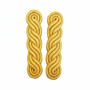Premium Customizable Cotton & Polyester Uniform Shoulder Boards | Wholesale Duty Epaulettes with Gold Piping - Product Image 4