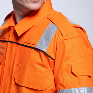 reflective <b>strip</b> durable wear hi vis coverall industrial safety comfort clothing hi vis coverall premium breathable workwear - Product Image 6