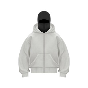 Sweat-shirt à capuche oversize pour homme, noir uni, en polyester/coton French Terry, décontracté, anti-rétrécissement, pour l'automne - Product Image 6