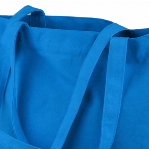 Sac fourre-tout en coton 100% réutilisable, design simple, léger et réutilisable, couleur unie, style épuré - Product Image 5