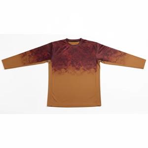 <b>Men</b>’s Long Sleeve T Shirt Quick Dry Polyester Gradient Sublimation Print Custom Apparel OEM Bulk Manufacturer - Product Image 6