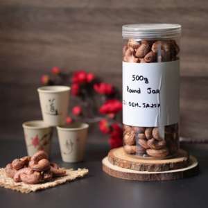 공장 가격 프리미엄 베트남 캐슈넛 500g 원형 병 (플라스틱 뚜껑이 있는 알루미늄 씰) - 공장 직배송 - Product Image 3