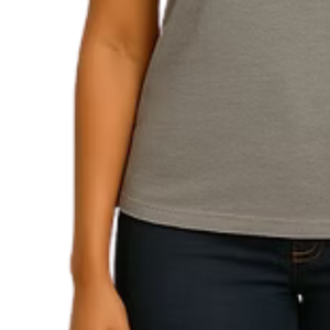 Camiseta Gris con Gráfico de Corazón Brillante para Mujer, Ropa Casual para el Día a Día, Estilo Urbano, Cómoda, a la Moda - Product Image 4