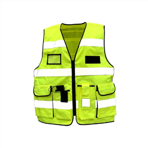 Chaleco de Seguridad de Alta Visibilidad, Chaleco de Seguridad de Malla, Fabricante OEM, Suministro al por Mayor, Exportación, Industria de la Construcción - Product Image 3