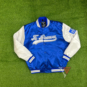 Blouson Bomber en Satin Personnalisé de Haute Qualité pour Hommes – Nouvelle Arrivée, Logo Personnalisé, Boutons, Veste Tendance pour l'Extérieur - Product Image 1