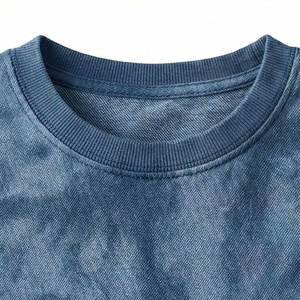 Customized Color Cotton Women Crop Top <b>Tie</b> Dye Loose Printed Canvas Tee Streetwear Fitness Gym Workout Activewear Tee - Product Image 4