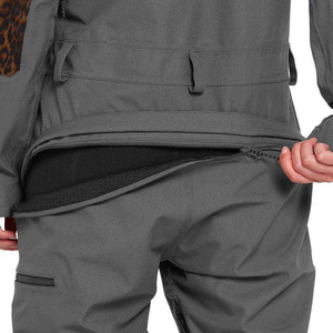 Traje de Nieve Personalizado para Hombre, con Capucha, Estampado de Leopardo Gris, Mono para Esquí y Snowboard, Impermeable, Ropa Deportiva para Nieve de Invierno - Product Image 4