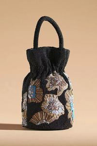 Sac Potli en Coton Brodé et Perlé de Créateur pour Femme, Pochette Traditionnelle de Mariage, Fait Main, Zari, Perles, Ethnique, Festif, Luxe - Product Image 3