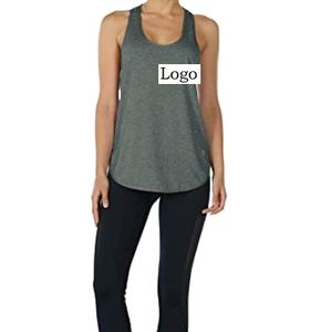 Compra al por mayor: Camisetas sin mangas de yoga y running para mujer, estilo racerback, superventas 2026 - Product Image 2