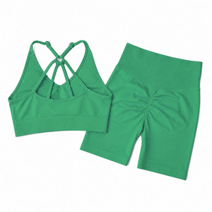 Wholesale Women Yoga Set Breathable Custom Made Lightweight <b>Activewear</b> Seamless Fitness Gym Wear Sports Bra Soft <b>Leggings</b> - Product Image 2