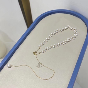 Collier Pendentif Reine en Or 18 carats Polyvalent avec Perle d'Eau Douce Naturelle de 8-9 mm, Chaîne en Argent Véritable de Chanvre à Forte Luminosité, Cadeau - Product Image 3
