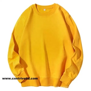 Sweat-shirt à capuche en molleton respirant personnalisé en gros, 380g, doublure coton/polyester, col rond unisexe, pull vierge pour homme - Product Image 1