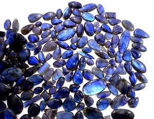 Pierre précieuse en labradorite bleue naturelle à 100%, cabochon, pierre précieuse en vrac, vente en gros, forme mixte, pierre précieuse en vrac naturelle pour la fabrication de bijoux - Product Image 6
