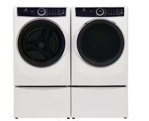 Ensemble lave-linge frontal et sèche-linge électrique neuf avec meuble de rangement à tiroirs - Product Image 3