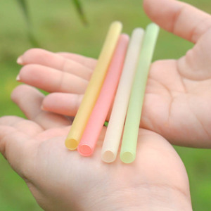 หลอดดูดน้ำข้าวสารสีธรรมชาติ ปรับแต่งได้ เป็นมิตรกับสิ่งแวดล้อม อุปกรณ์เสริมบาร์ ย่อยสลายได้ ขายส่ง อุปกรณ์เครื่องดื่ม - Product Image 1