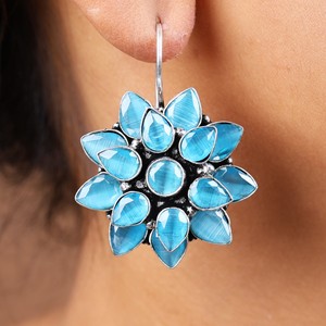 Proveedor al por Mayor de Aretes de Plata Oxidada Multicolores |   Fabricante Directo de Fábrica |   Calidad Premium |   Envío Rápido - Product Image 1