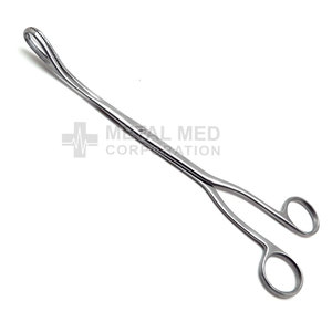 Surgical Foerster Sponge Straight Forceps 12" Serrated Jaws Tools <b>Box</b> <b>Lock</b> with Ratchet Non-sterile CE by Metal Med - Product Image 2