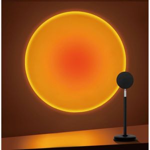 180 Degree Rotation Sunset Lamp <b>Projector</b> LED Night <b>Light</b> Floor Lamp with USB Port Photographic Lighting - Product Image 1