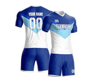 Ensemble d'uniformes de football personnalisés de haute qualité, nouveau design, directement de l'usine, kit d'uniformes de football vierges pour adultes avec impression par sublimation intégrale - Product Image 5