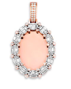 Custom Iced Out Photo Pendant Hip Hop Pendant 925 Silver VVS Moissanite Pendant Memorial Jewelry Custom Picture Charms Pendant - Product Image 1