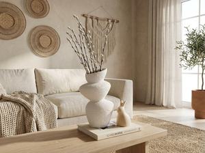 Vase en céramique artisanal de haute qualité, style Wabi-Sabi vintage, en grès cuit au four, pour table, par UO INDIA - Product Image 2