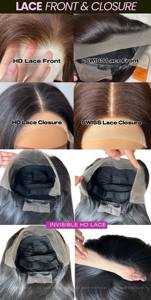 วิกผมต่อผมมนุษย์ทรงตรงกระดูกเวียดนามแบบเต็มศีรษะสำหรับวิกผมแบบถักด้านหน้าสีน้ำตาลสีดำปรับขนาดได้ - Product Image 4