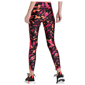 Abstract Flame <b>Pattern</b> Printed Leggings High Waist Tummy Control Gym <b>Tights</b> Pink Orange Black Yoga Pants Women - Product Image 4