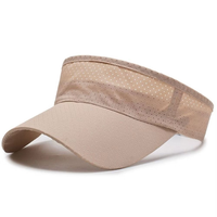 Chapeau de pare-soleil vierge respirant personnalisé en gros Casquette à visière réglable pour le tennis Pickleball Running Golf et les sports de plein air
