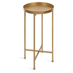 Hot Selling Elegant Golden Round Metal Accent Coffee <b>Table</b> <b>Space</b>-<b>Saving</b> Decorative <b>Table</b> for Living Room - Product Image 1