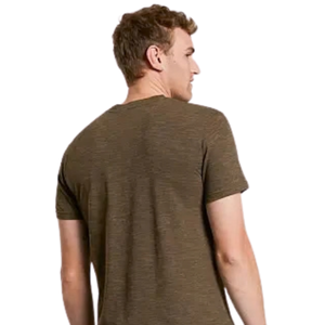 T-shirt Homme Slim Fit Col Rond Manches Courtes Minimaliste Décontracté Personnalisé Vente en Gros Coton Jersey Tee Top Basique Quotidien OEM - Product Image 5