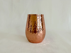 Gobelet en cuivre au design unique avec finition mate, verre en cuivre pour boire de l'eau - Product Image 5