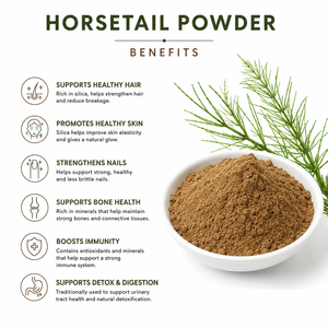 Proveedor Mayorista de Polvo de Cola de Caballo 100% Natural y Puro de Grado Cosmético, Polvo de Equisetum arvense para la Salud de la Piel y el Cabello - Product Image 5