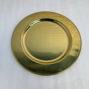 Premium Iron Charger Plate With Gold Antique Finish For Wedding <b>Table</b> Decoration And Luxury Dining Presentation Use - Product Image 5