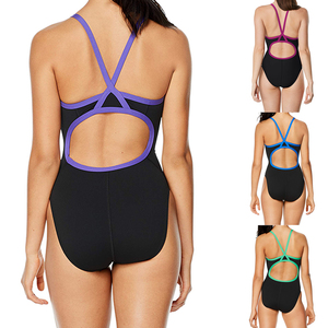 Maillot de bain une pièce pour femme de haute qualité, imprimé dessin animé, taille haute, imperméable, anti-UV, pour entraînement sportif, avec logo personnalisé - Product Image 2