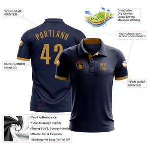 OEM <b>Athletic</b> Polo Shirt Custom Sublimation Printing Lightweight Polyester Fabric Wholesale Factory Direct Supplier - Product Image 5