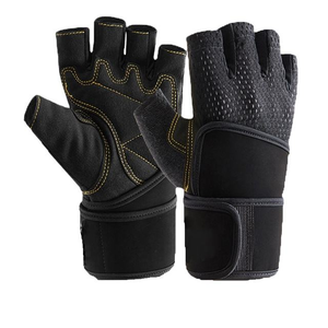 Adjustable Weight Lifting Gloves With Reinforced Grip Pads And Ventilated Back For Gym Training - Product Image 1