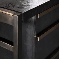 Poignée de meuble minimaliste et élancée pour tiroir, bouton de tirage discret pour armoire, quincaillerie de cuisine et de dressing au profil élégant