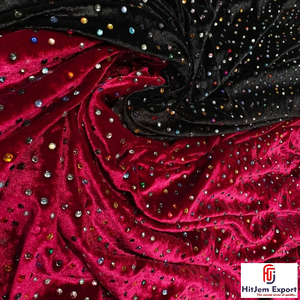 Tela de malla con cristales de imitación Hot Fix, 70 GSM, ecológica, ligera, elástica, transpirable, fabricante OEM ODM personalizado, para novias - Product Image 6