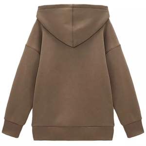 Conjunto Deportivo Informal Personalizado para Mujer, Chaqueta Deportiva Ligera con Capucha y Cierre, Pantalones Deportivos con Ribete, 100% Algodón - Product Image 3