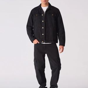 100% Cotton Customized Street Style Casual <b>Men</b> <b>Denim</b> <b>Jackets</b> Fully Customized Hot Selling <b>Men</b> <b>Denim</b> <b>Jacket</b> - Product Image 3