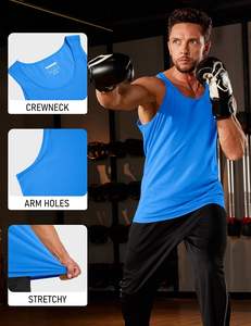 Camiseta sin mangas Signature para hombre, tejido suave, transpirable, cómoda, ligera, textura fresca, uso diario, corte moderno, construcción duradera - Product Image 5