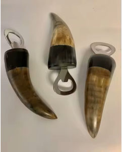 Authentic Buffalo Horn Bottle Opener with Stainless Steel Lever Heritage Handmade Horn Bottle Opener for Bar & Kitchen - Product Image 3
