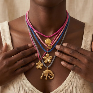 สร้อยคอรูปหัวใจสำหรับผู้หญิงสไตล์ลำลอง ทำจากสแตนเลส 304 ชุบทอง 0.03µm พร้อมสายโซ่แบบถัก - Product Image 2