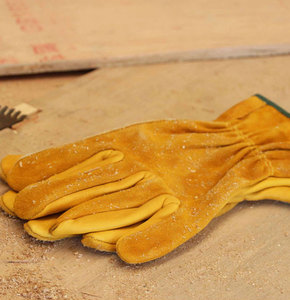Guantes de Trabajo de Piel Vacuna de Doble Palma Cómodos y de Nueva Llegada con Puño de Seguridad - Product Image 6
