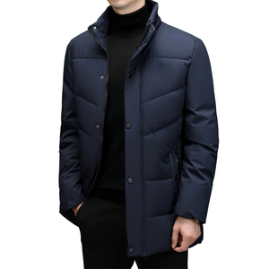 Hot Sale Custom Mens <b>Winter</b> <b>Waterproof</b> Windproof Puffer Jacket Stand Collar Hooded Front Logo Stylish Padded <b>Coat</b> - Product Image 1
